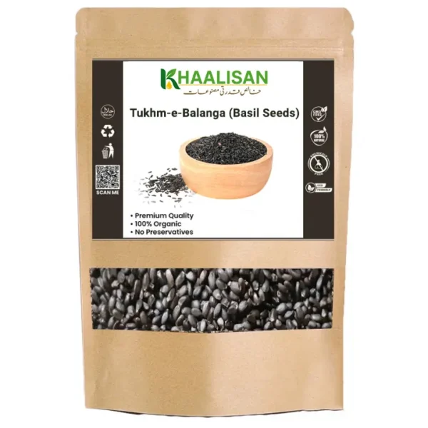 Basil Seeds (تخم ملنگا) – Cooling, Weight Loss, Detox | Khaalisan.com Basil Seeds (تخم ملنگا), also known as Tukh Malanga, are packed with fiber, antioxidants, and cooling properties. Ideal for weight loss, digestion, and summer hydration. 100% pure and natural from Khaalisan.com – perfect for drinks, falooda, or detox water.