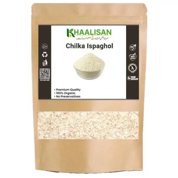 Chilka Ispaghol (چھلکا اسپغول) – Constipation Relief & Fiber | Khaalisan.com Chilka Ispaghol (چھلکا اسپغول) is a natural, fiber-rich husk known for relieving constipation, acidity, and improving digestion. 100% pure and chemical-free from Khaalisan.com – ideal for gut health, weight loss, and daily detox.